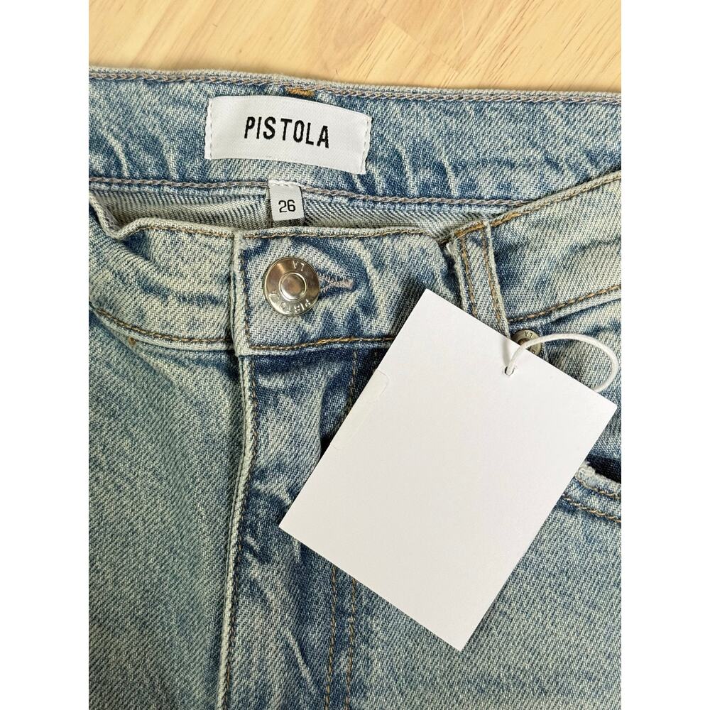 NWT Pistola Lennon High Rise Crop Ankle Boot Jean Denim Desire Faded Women's 26 - Picture 5 of 7